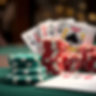 The Essentials: Chips and Cards in Baccarat Close-up of baccarat chips and cards