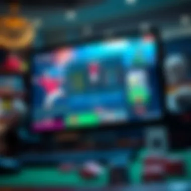 Online Betting Experience on a Computer A computer screen displaying a football betting website