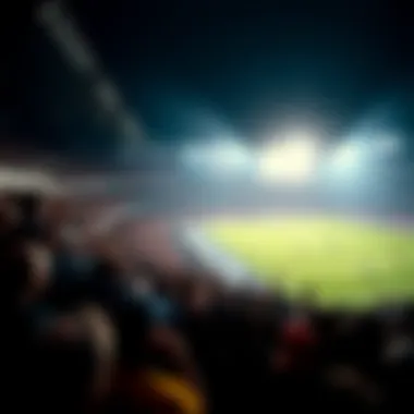 Excitement in the Air at a Football Stadium A football stadium filled with passionate fans