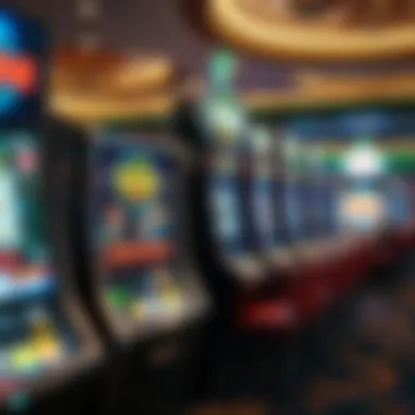 Luxurious slot machine display at Black Oak Casino