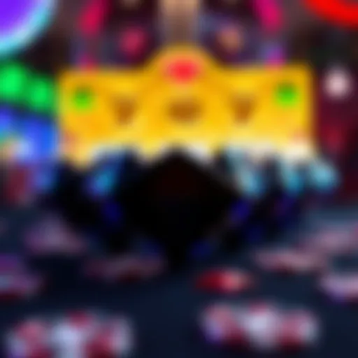 A vibrant representation of Black Diamond free slots featuring unique symbols and graphics.