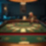 Blackjack 21 Table Layout A detailed layout of a Blackjack 21 table showing betting areas