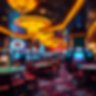 Experience Luxury on the Gaming Floor Luxurious gaming floor in a blue chip casino