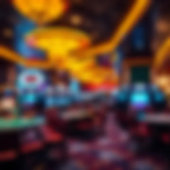 Experience Luxury on the Gaming Floor Luxurious gaming floor in a blue chip casino