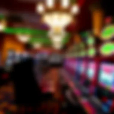 Vibrant interior of Buffalo Run Casino showcasing slot machines