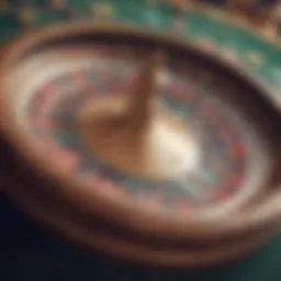 A captivating roulette wheel highlighting the Cache Creek Casino logo