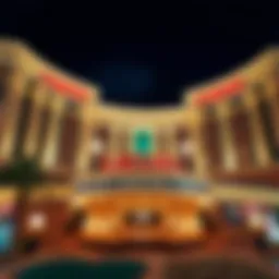 Exterior view of Caesars Casino showcasing its architectural grandeur