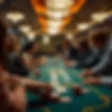 Casino environment with players engaging