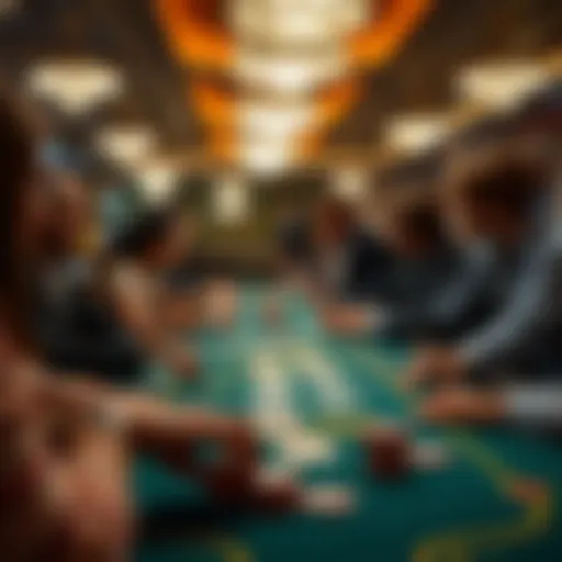 Casino environment with players engaging