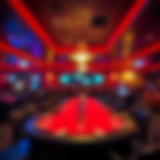 Charming interior of Choctaw Durant poker room showcasing vibrant atmosphere