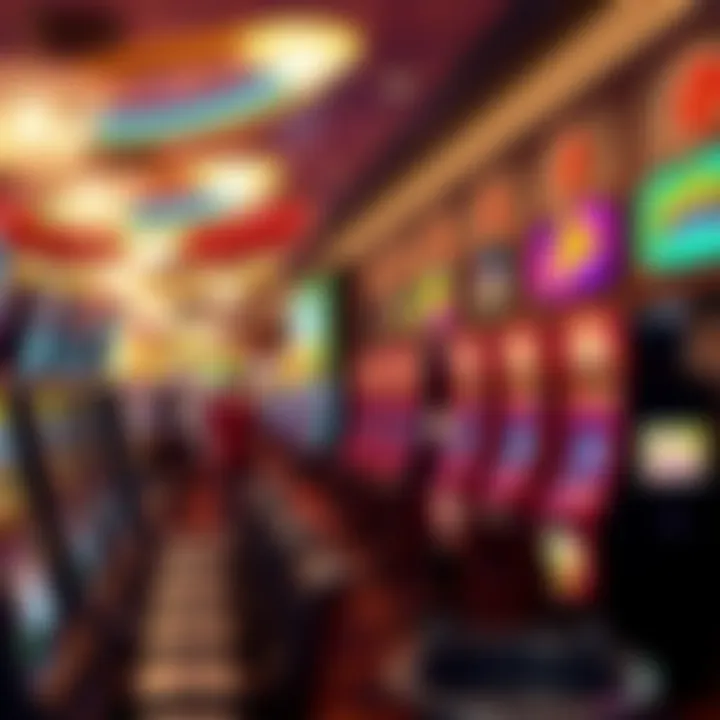 Interior gaming area filled with slot machines and gaming tables