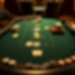 Strategic layout of a Blackjack table