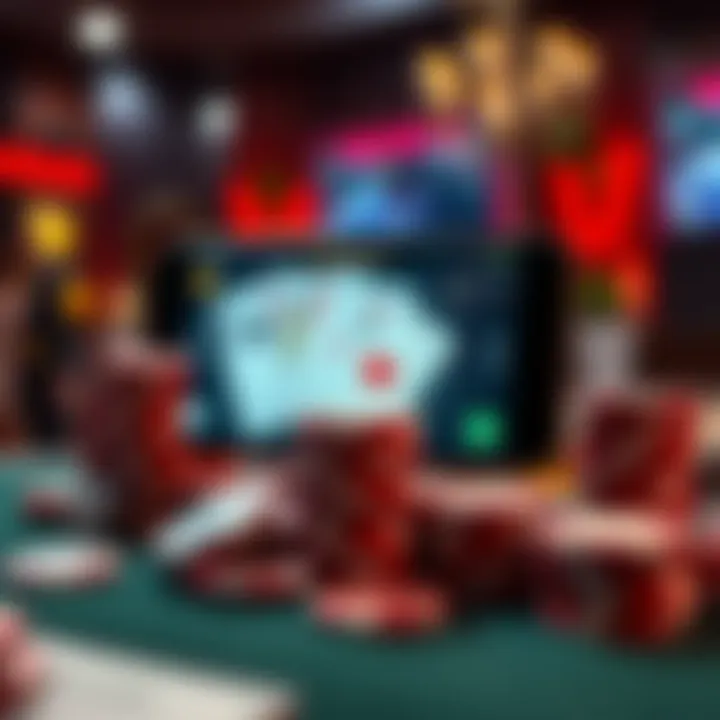 Mastering Poker Strategies with Digital Tools A visual representation of poker strategies being taught through an app.