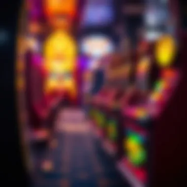 Artistic depiction of different types of high-yield slot machines