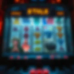Spooky slot machine interface showcasing eerie symbols