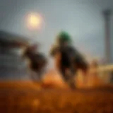 Majestic horse racing at the Kentucky Derby