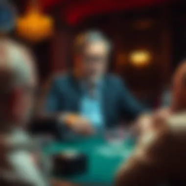 David Coleman in action at a poker table