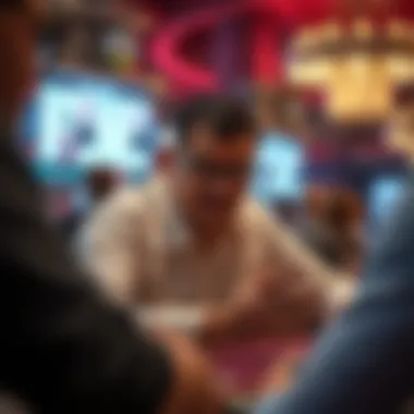 Visual representation of a player engaged in a thrilling Double Double Bonus Poker session