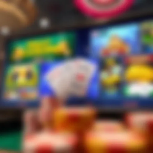 Exploring Online Casino Interfaces Visual representation of an online casino interface showcasing various games