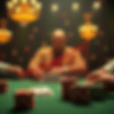 Graph illustrating the psychological effects of gambling