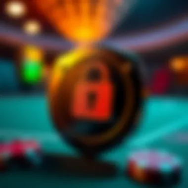 A close-up of a secure payment method symbol for online transactions