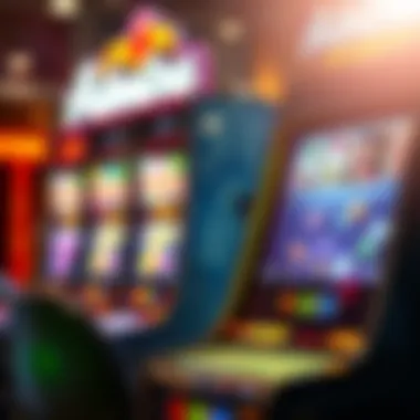 A vibrant slot machine display showcasing Admiral Casino games