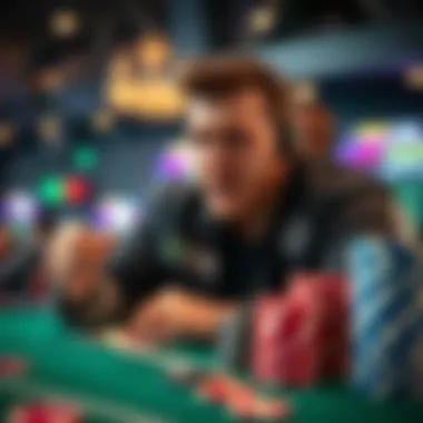 The Thrill of Online Betting A vibrant representation of online betting excitement