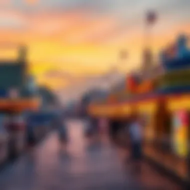 Iconic Atlantic City Boardwalk at Sunset Iconic Atlantic City boardwalk at sunset enticing tourists