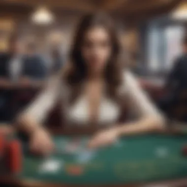 Psychological Factors in Baccarat Gameplay Illustration of psychological factors influencing baccarat gameplay