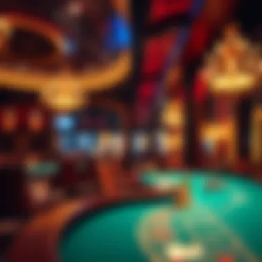 Atmospheric view of the baccarat lounge