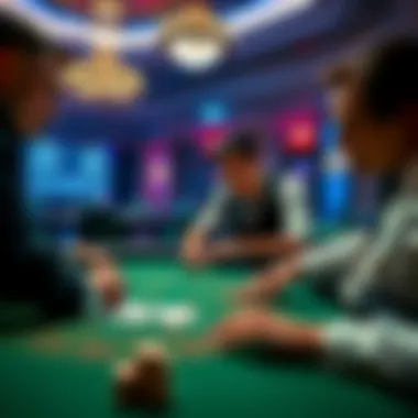 Players engaging in a tense baccarat game