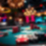 The Thrill of Caribbean Poker A vibrant Caribbean Poker table with cards and chips