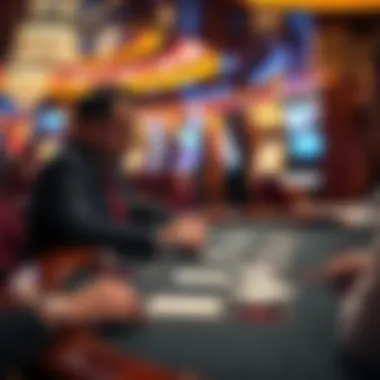 A thrilling game of blackjack being played at a table on Carnival Vista