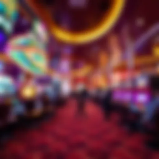A vibrant casino floor on Carnival Vista with lively atmosphere
