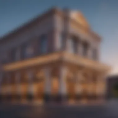 Elegant facade of a casino hotel in Saratoga