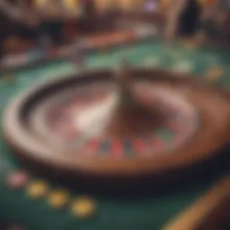 An intricate digital interface showcasing the latest in casino simulation technology