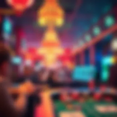 Immersive Nightlife in the Heart of Excitement Vibrant nightlife at a bustling casino