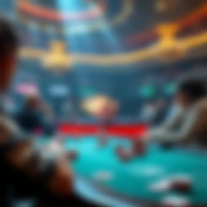 Illustration of the online betting atmosphere