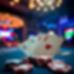 Visual representation of winning with free chips