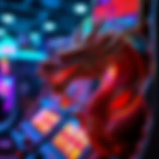 Intricate design of a dragon slot machine