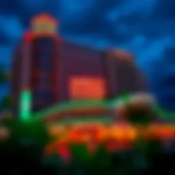 Exterior view of the Emerald Queen Casino Hotel showcasing its modern architecture