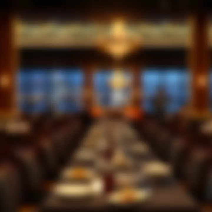 Exquisite Dining Options at Encore Boston Harbor Elegant dining setting within Encore Boston Harbor, featuring culinary delights