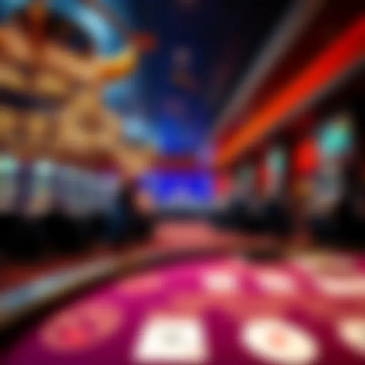 Luxurious Gaming Experience at Encore Boston Harbor Interior view highlighting the luxurious gaming floor and vibrant atmosphere