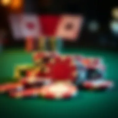 Stylish Poker Chip Set for Enthusiasts Stylish poker chip set ready for a game night