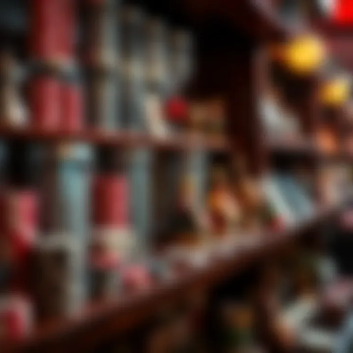 Unique Poker-Inspired Collectibles Unique poker-inspired collectibles showcased on a shelf