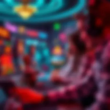 Players engaging with a virtual casino platform