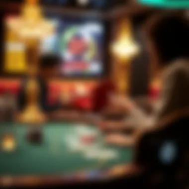 Engagement at a Virtual Poker Table Virtual poker table with players