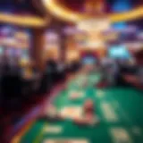 Luxurious gaming environment on a cruise ship