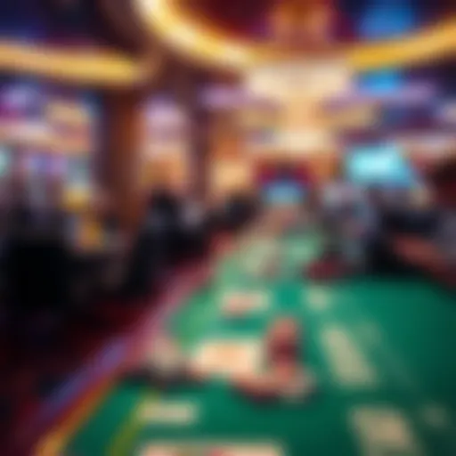 Luxurious gaming environment on a cruise ship