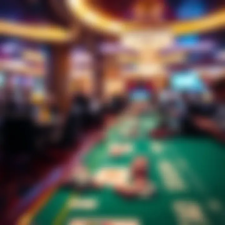 Luxurious Gaming Environment Luxurious gaming environment on a cruise ship